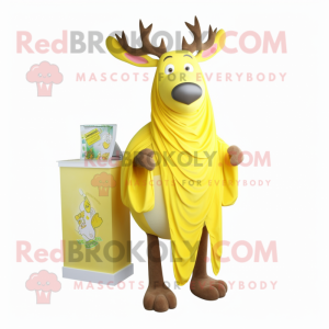Lemon Yellow Elk maskot...
