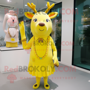 Lemon Yellow Elk maskot...