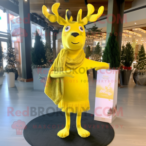 Lemon Yellow Elk maskot...