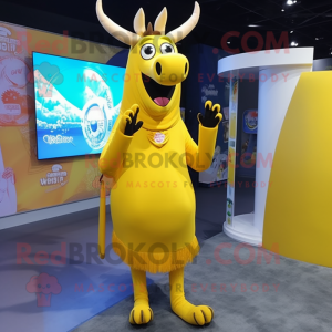 Lemon Yellow Elk maskot...