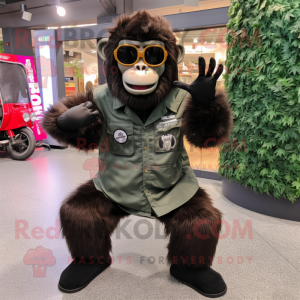  Gorilla maskot drakt...