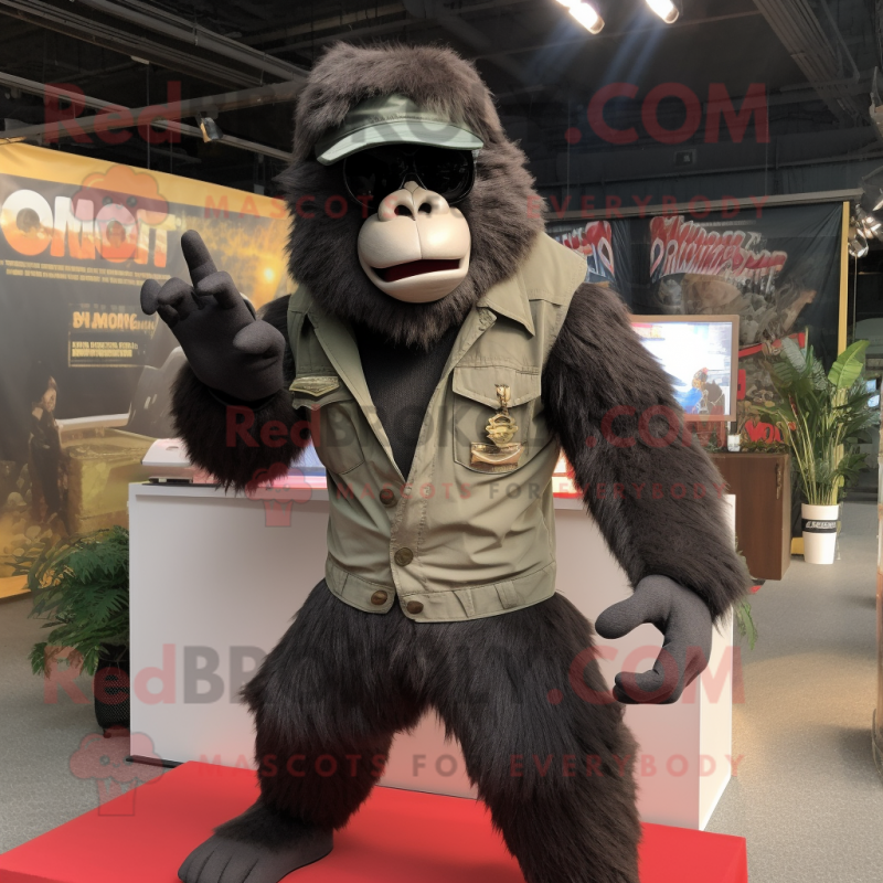 nan Gorilla mascot costume character dressed with a Cargo Pants and Sunglasses nan Gorilla mascot costume character dressed with a Cargo Pants and Sunglasses