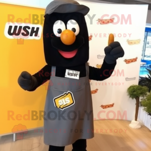 Black Currywurst mascotte...