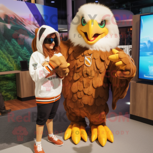 Tan Eagle mascotte kostuum...