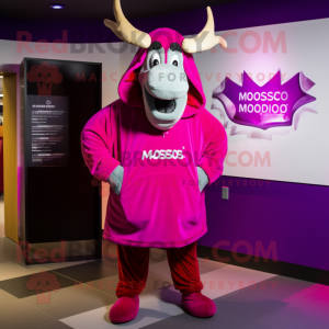 Magenta Moose mascotte...