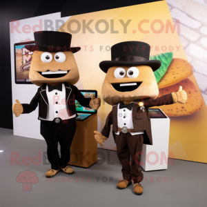 Brun Tacos maskot kostume...
