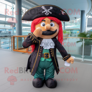 nan Pirate mascot costume character dressed with a Midi Dress and Bow ties