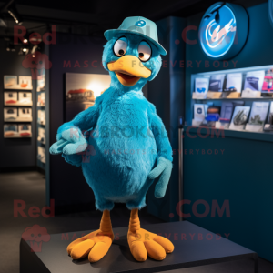 Cyan Dodo Bird mascotte...