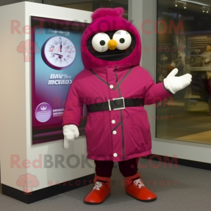 Magenta armbåndsur maskot...