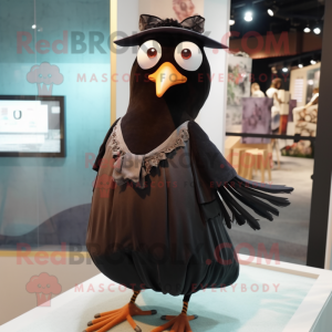 Brun Blackbird maskot...