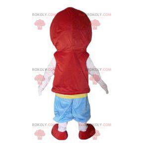 Mascote do menino do mangá em traje colorido - Redbrokoly.com