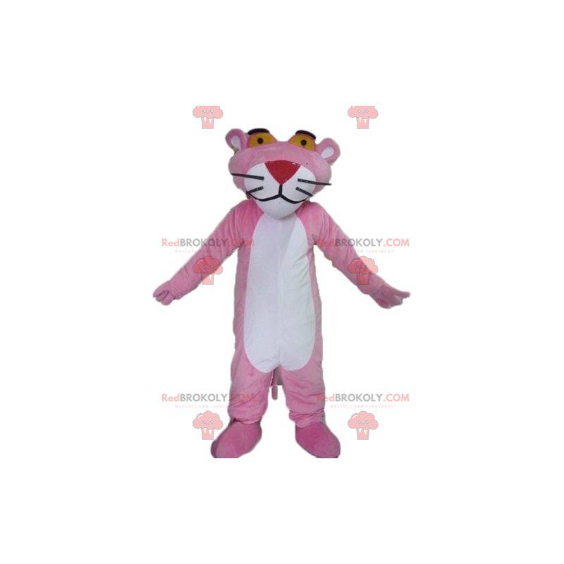 Personaje de dibujos animados de la mascota de la pantera rosa