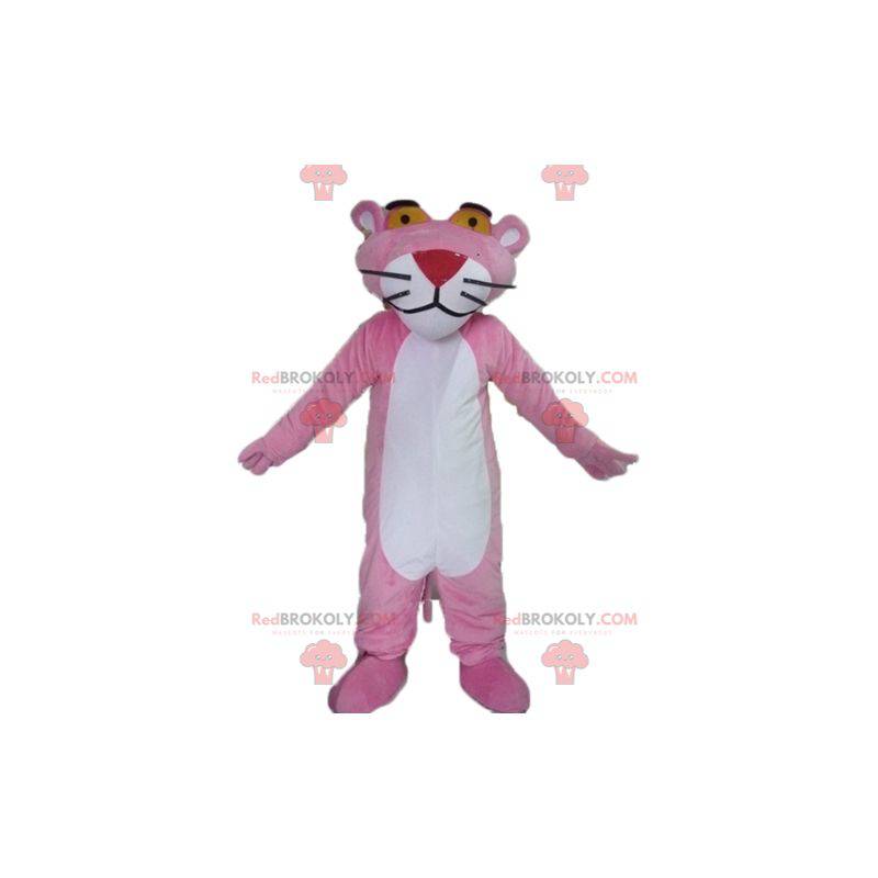 Roze panter mascotte stripfiguur - Redbrokoly.com