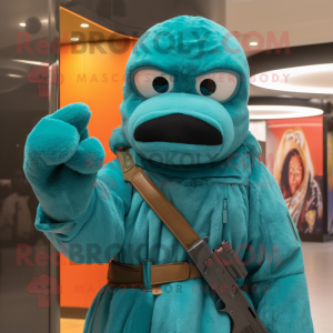 Turquoise Sniper mascotte...