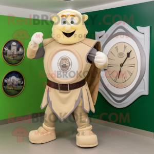 Tan Celtic Shield maskot...