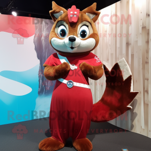 Red Flying Squirrel maskot...