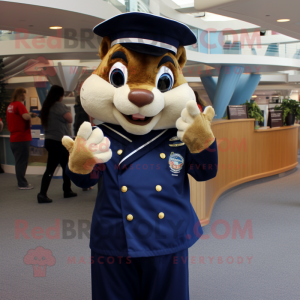 Navy Chipmunk mascotte...