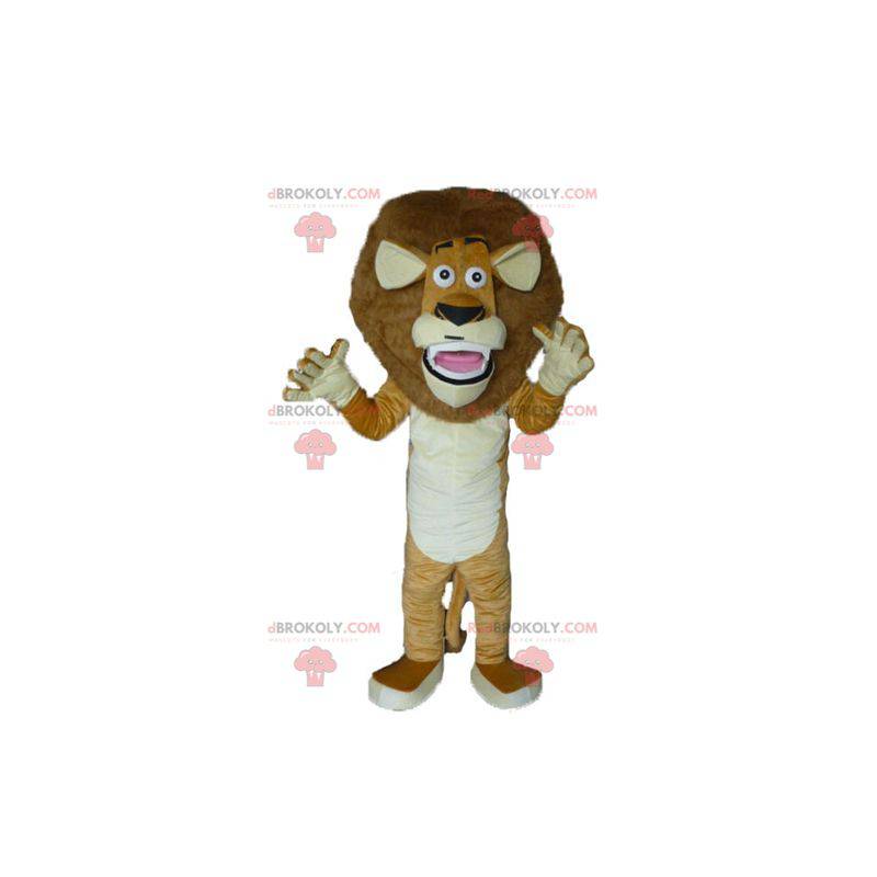 Alex mascot famous lion of Madagascar cartoon - Redbrokoly.com