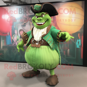 Green Pirate mascotte...