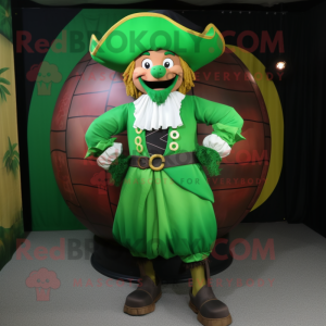 Green Pirate mascotte...