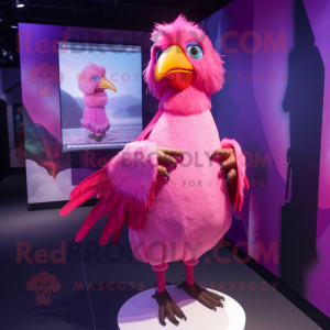 Pink Crow Maskottchen...