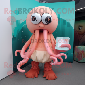 Peach Kraken mascotte...