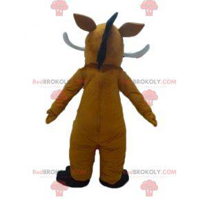 Pumba mascot famous warthog from the cartoon The Lion King -
