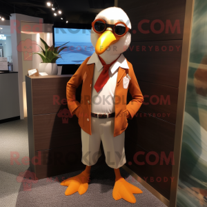 Rust Gull maskot kostume...