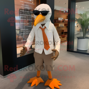 Rostmöwe Maskottchen kostüm...