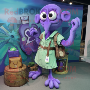 Lavender Kraken mascotte...