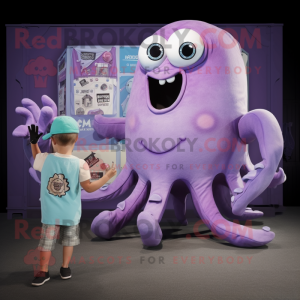 Lavender Kraken mascotte...