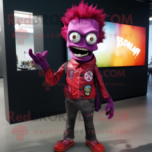 Magenta Zombie mascotte...