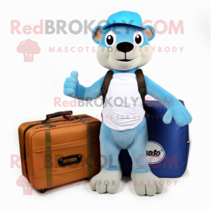 Sky Blue Mongoose maskot...