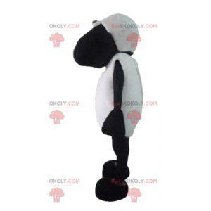 Blanco y negro de dibujos animados mascota famosa oveja shaun -
