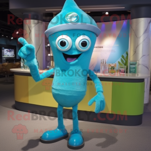 Turquoise Cyclops mascotte...