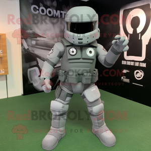 Grijs Commando mascotte...