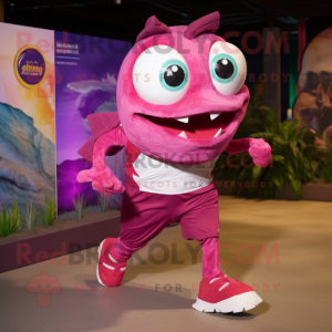 Magenta Piranha maskot...