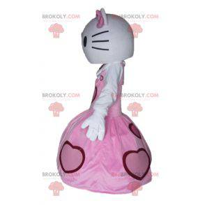 Mascotte Hello Kitty gekleed in een roze jurk - Redbrokoly.com