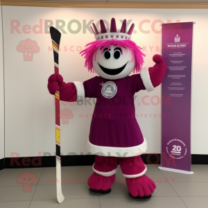 Magenta-Eishockeyschläger...