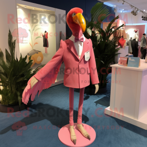  Flamingo maskot drakt...