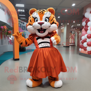 Rust Tiger mascotte kostuum...