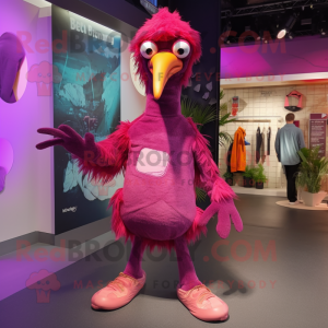 Magenta Dodo Bird maskot...