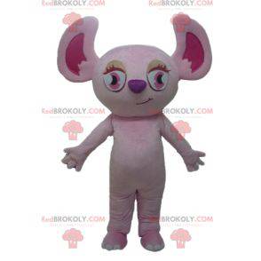 Růžová koala maskot růžová veverka - Redbrokoly.com