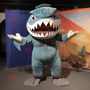  Megalodon mascotte kostuum...