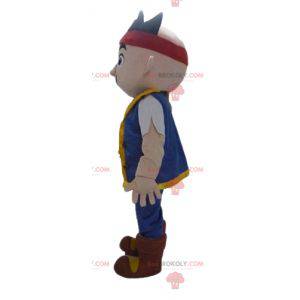 Manga karakter dreng maskot i farverigt tøj - Redbrokoly.com
