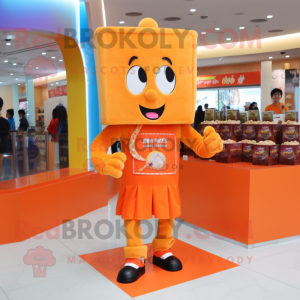 Orange Candy Box maskot...