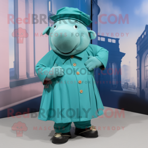 Turquoise Sow mascotte...