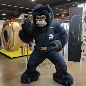 Navy Gorilla mascotte...