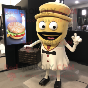 Cream Burgers maskot...