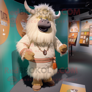 Costume mascotte de Yak...